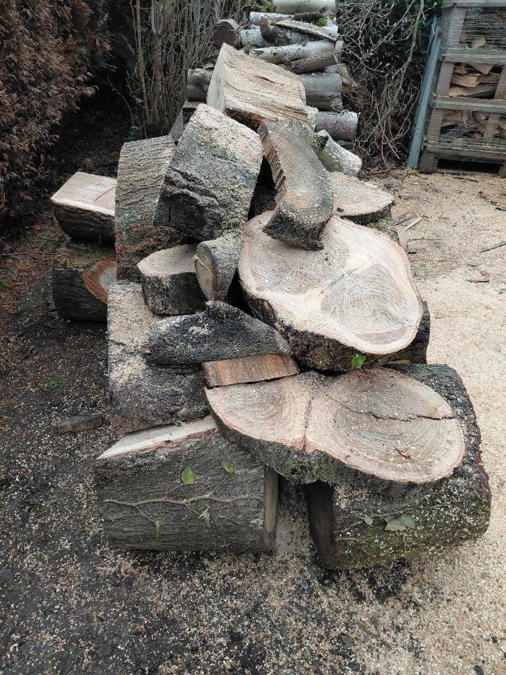 Brandhout eik, Tuin en Terras, Brandhout, Blokken, Eikenhout, Minder dan 3 m³, Ophalen of Verzenden