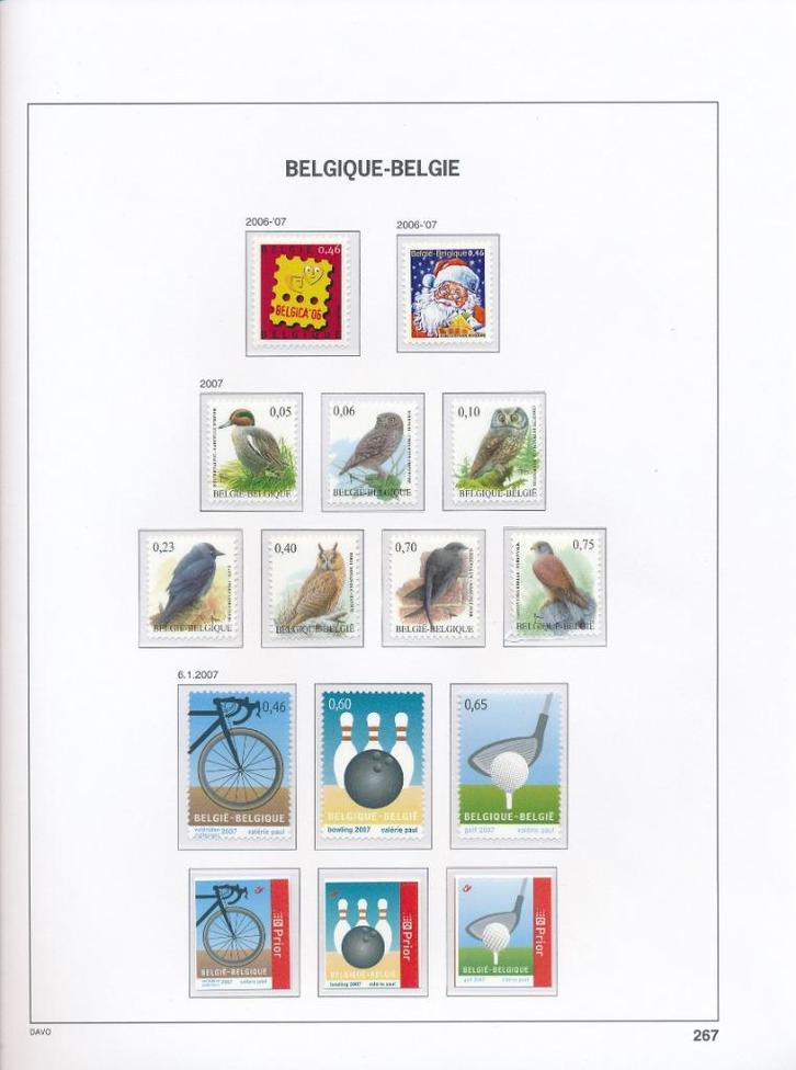 L'année 2007, moins chère que le prix postal, sur DAVO Luxe, Timbres & Monnaies, Timbres | Europe | Belgique, Non oblitéré, Enlèvement ou Envoi