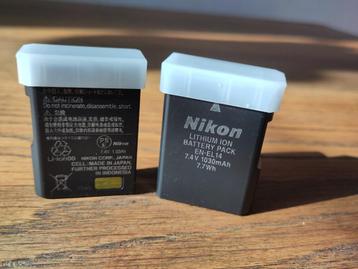 Twee stuks - Nikon lithium ion battery pack EN-EL14 7.4V 103 beschikbaar voor biedingen