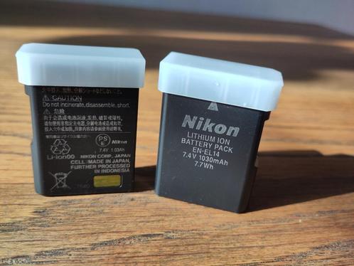 Twee stuks - Nikon lithium ion battery pack EN-EL14 7.4V 103, Audio, Tv en Foto, Accu's en Batterijen, Nieuw, Oplaadbaar, Ophalen of Verzenden