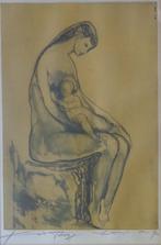 ANTO DIEZ / LENTE / KLEURLITHO / 77x57cm / KADER / SIG, Ophalen