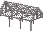 Eiken Houten bijgebouw 9x5m, Tuin en Terras, Overkappingen, Ophalen of Verzenden, Nieuw