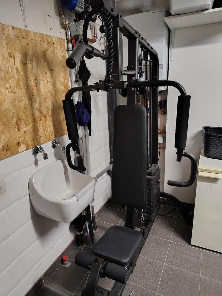 Compact krachtstation 900, Sport en Fitness, Fitnessapparatuur, Zo goed als nieuw, Krachtstation, Armen, Benen, Borst, Buik, Rug