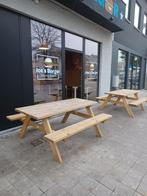 Te koop: stevige picknicktafel, Ophalen, Zo goed als nieuw