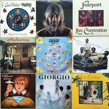 Lot van 9 Originele Vinyl Lp's uit de 1970s beschikbaar voor biedingen