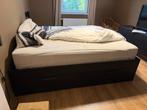 Lit 160cm noir avec tiroir, Enlèvement, Comme neuf, Noir