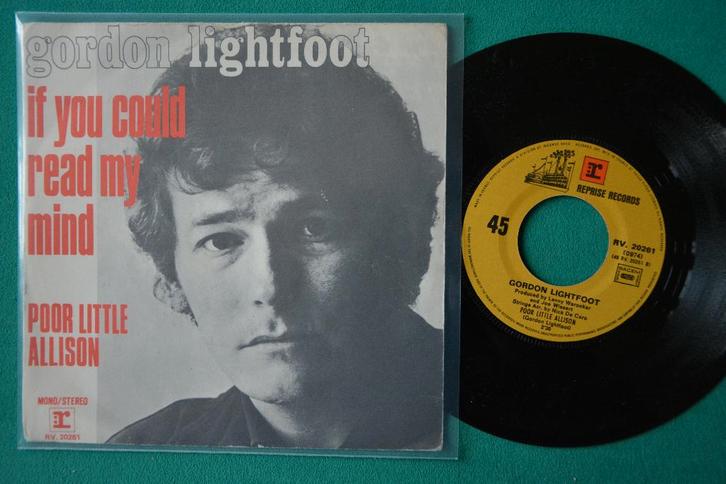 Gordon Lightfoot — If You Could Read My Mind - C, CD & DVD, Vinyles Singles, Comme neuf, Single, Pop, 7 pouces, Enlèvement ou Envoi