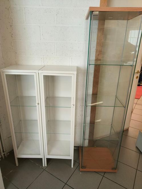 IKEA Vitrinekasten 2X (BAGGEBO), Huis en Inrichting, Kasten | Vitrinekasten, Zo goed als nieuw, 150 tot 200 cm, Met deur(en), Ophalen