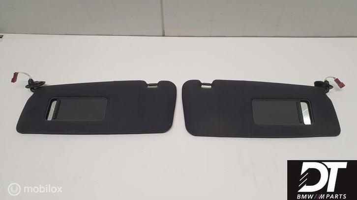 Zonneklep L + R zwart verlicht BMW Coupé E46 51162699047, Auto-onderdelen, Interieur en Bekleding, BMW, Gebruikt, Ophalen of Verzenden