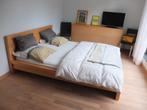 bed 1m60, Ophalen, Gebruikt, Bruin, Tweepersoons