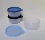 Tupperware™ « Dessert Trio » 200 ml x 3 - wit & blauw, Huis en Inrichting, Keuken | Tupperware, Ophalen of Verzenden, Nieuw, Wit