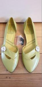 NIEUW artikel : Couleur Pourpre leren ballerina's - Maat 37, Nieuw, Couleur Pourpre, Groen, Ballerina's
