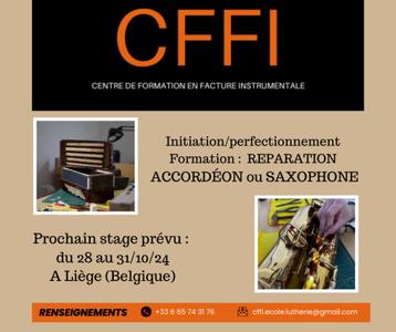 Formation à la réparation accordéon/saxophone