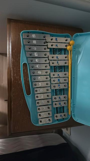 Glockenspiel / xylofoon in draagkoffer compleet beschikbaar voor biedingen