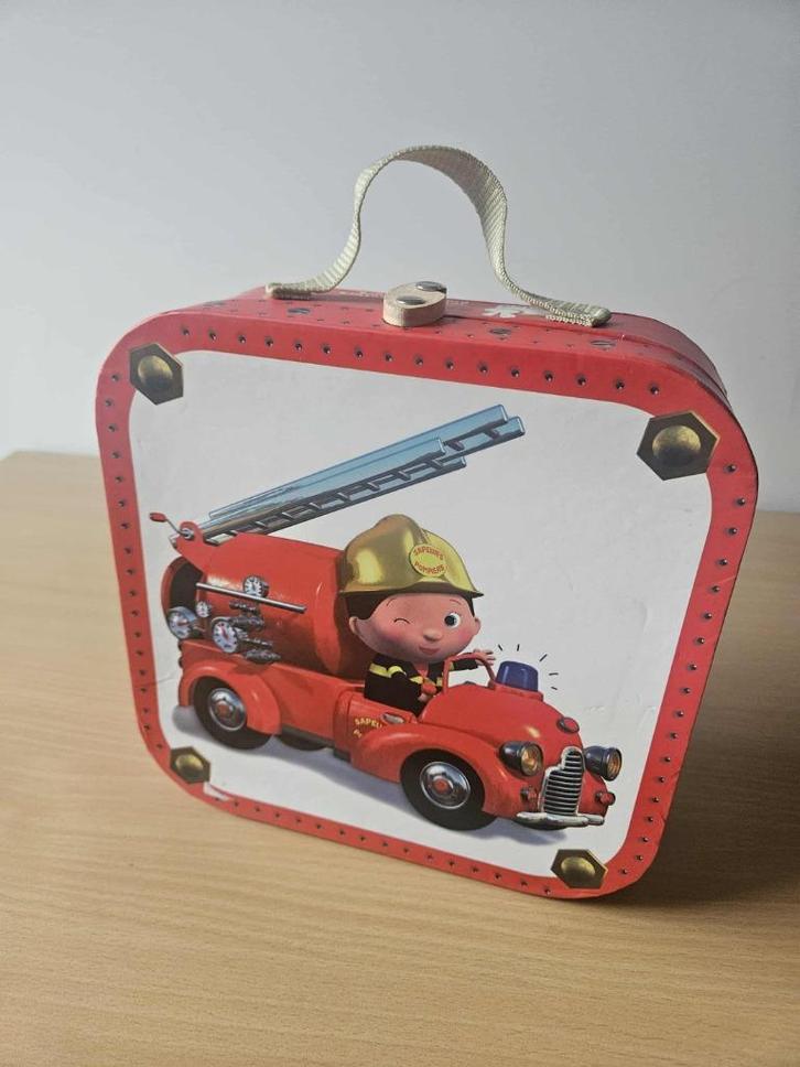 Valisette Janod « Le Camion de Léon » – 4 Puzzles Pompiers, Kinderen en Baby's, Speelgoed | Kinderpuzzels, Gebruikt, 4 tot 6 jaar