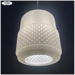 Fraaie vintage cilindervormige opaline pendellamp, Ophalen, Gebruikt, Midcentury Vintage, 50 tot 75 cm