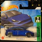 Hot Wheels Tesla Model Y - Jantes bleues / noires (scellé), Hobby & Loisirs créatifs, Voitures miniatures | 1:87, Matchbox, Voiture