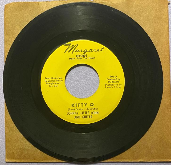 Johnny Little john And Guitar Kitty O Label Magaret, CD & DVD, Vinyles Singles, Comme neuf, Single, R&B et Soul, 7 pouces, Enlèvement ou Envoi