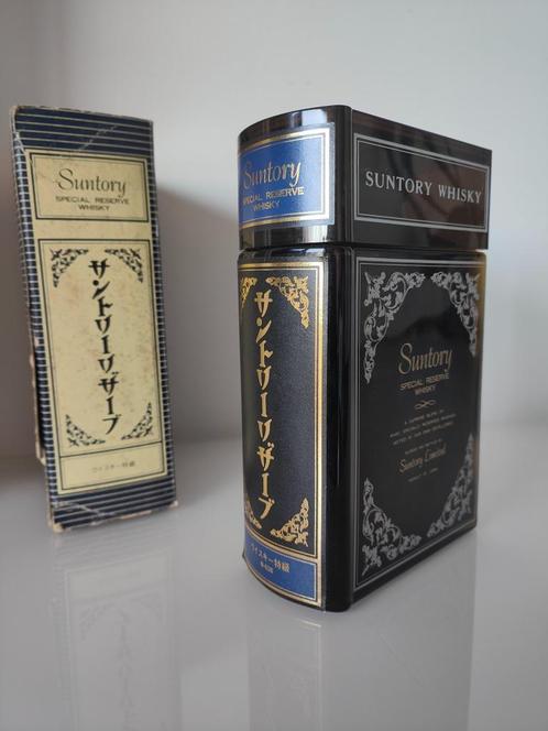 Suntory Special Reserve Whisky Book Decanter 1980 660ml Rare, Verzamelen, Wijnen, Nieuw, Overige typen, Overige gebieden, Vol