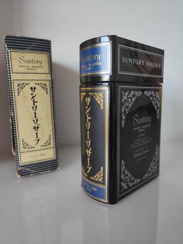 Suntory Special Reserve Whisky Book Decanter 1980 660ml Rare, Neuf, Autres régions, Enlèvement ou Envoi, Pleine