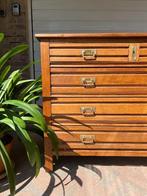Prachtige Art Deco Ladekast - Vintage eiken kast, Huis en Inrichting, Ophalen, 100 tot 150 cm, 5 laden of meer, Art deco