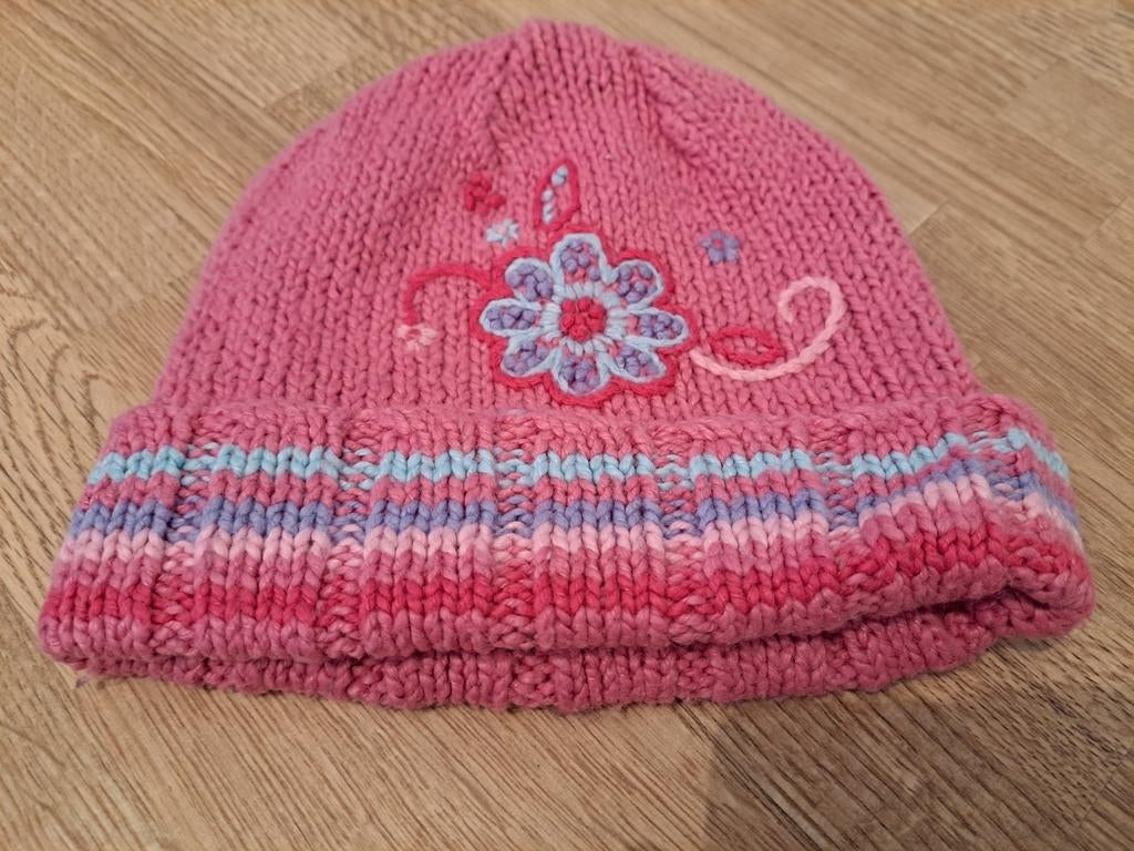 Pédiatre rose avec fleur 3-5 ans, Enlèvement, Utilisé, Bonnet