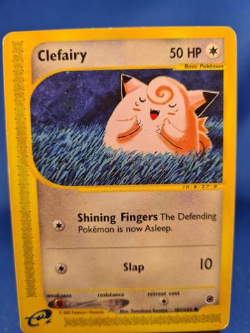Clefairy 101/165 - Expedition Base Set, Envoi, Utilisé
