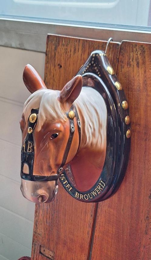 Pracht gedetailleerd reclame paardenhoofd Amstel Brouwerij., Verzamelen, Merken en Reclamevoorwerpen, Gebruikt, Overige typen