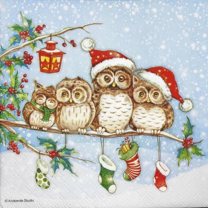 4 papieren servetten, patroon 42, ideaal om te knutselen, Hobby en Vrije tijd, Knutselen, Nieuw, Ophalen of Verzenden