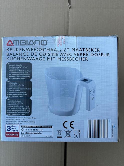 Elektronische maatbeker - digitale maatbeker, Huis en Inrichting, Keuken | Keukenbenodigdheden, Nieuw, Ophalen of Verzenden