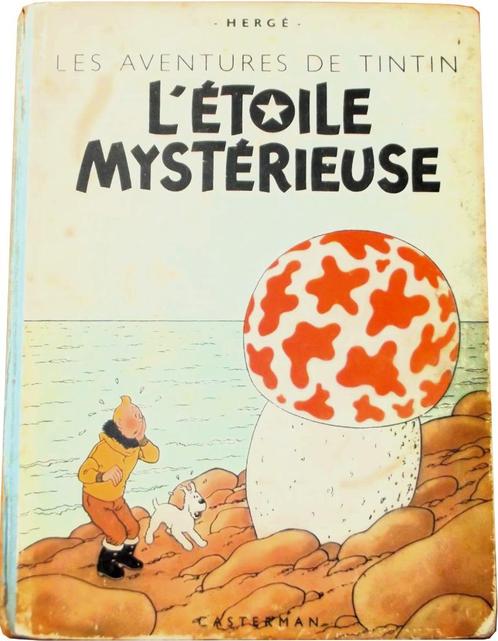 Tintin - L'étoile Mystérieuse (B1 1946), Boeken, Stripverhalen, Gelezen, Eén stripboek, Ophalen of Verzenden