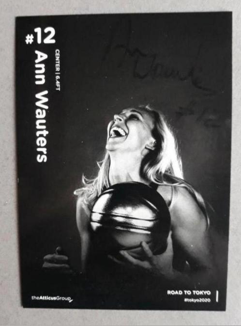 Gesigneerde fotokaart van Ann Wauters., Sport en Fitness, Basketbal, Nieuw, Verzenden