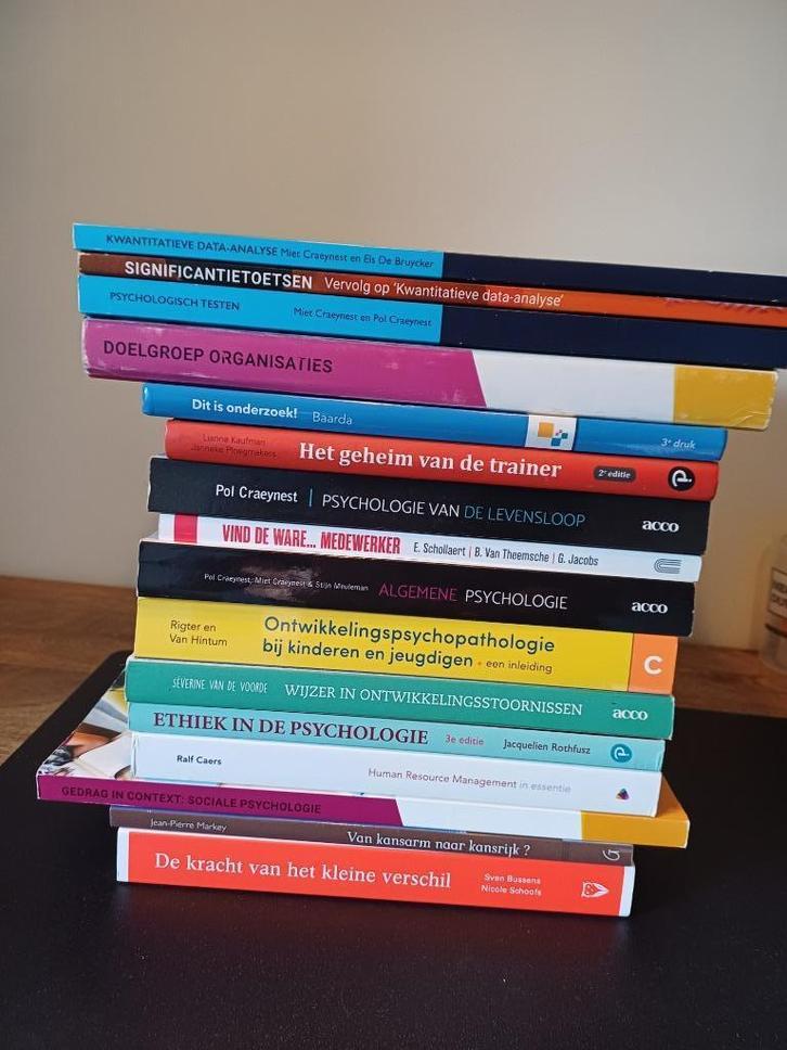 Boeken toegepaste psychologie Howest 1e en 2e jaar, Boeken, Psychologie, Zo goed als nieuw, Sociale psychologie, Ophalen