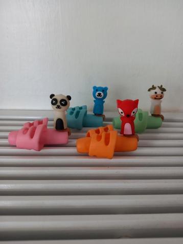 Nieuw 4x potloodgrip inclusief figuurtje  beschikbaar voor biedingen