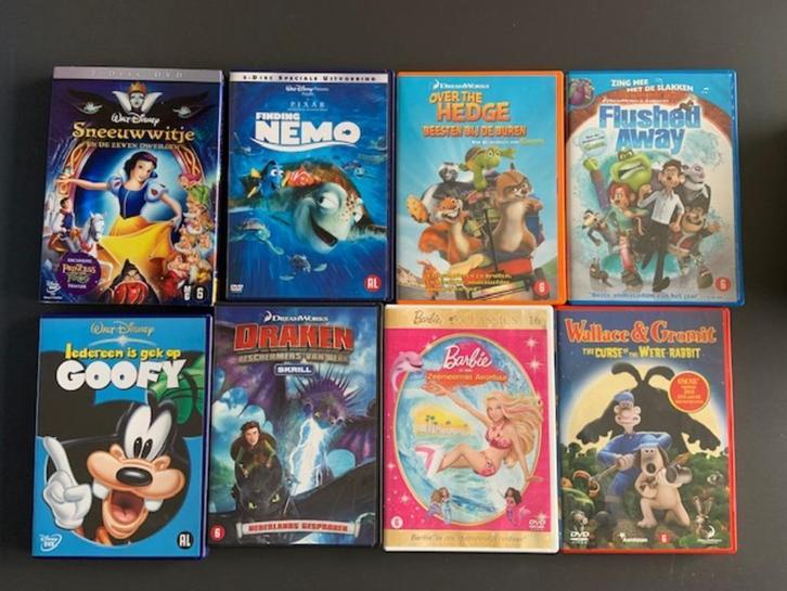 10 Aninmatie DVD's, Cd's en Dvd's, Dvd's | Kinderen en Jeugd, Zo goed als nieuw, Film, Overige genres, Alle leeftijden, Ophalen of Verzenden