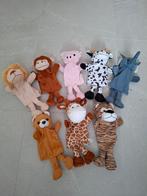 8 pluchen dieren handpoppen, Ophalen, Zo goed als nieuw, Jongen of Meisje