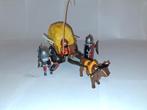 PLAYMOBIL - Camouflage hooiwagen met ridders - 6005, Ophalen, Zo goed als nieuw, Complete set