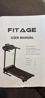 Fitage loopband zwart, Sport en Fitness, Ophalen, Aluminium, Zo goed als nieuw, Loopband