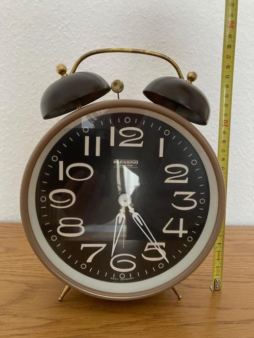 Grote vintage wekker, perfecte staat, Antiek en Kunst, Curiosa en Brocante, Ophalen of Verzenden