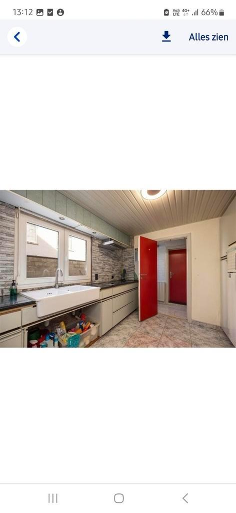 Keukenblad + gootsteen + extra keukenblad + keramisch vuur, Huis en Inrichting, Keuken | Keukenelementen, Gebruikt, Ophalen