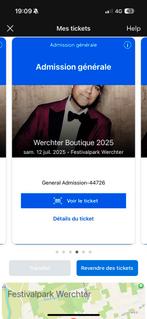 Werchter, Tickets en Kaartjes, Concerten | Nederlandstalig, Drie personen of meer, Juli