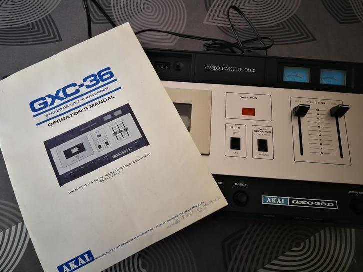 Akai GXC-36D uit 1973, Audio, Tv en Foto, Cassettedecks, Enkel, Akai, Tape counter, Ophalen of Verzenden