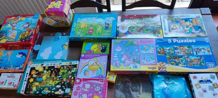 Lot van verschillende puzzels en spelletjes, Kinderen en Baby's, Speelgoed | Kinderpuzzels, Zo goed als nieuw, 2 tot 4 jaar, 10 tot 50 stukjes