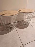 2 tables d'appoint/panier, Maison & Meubles, Enlèvement, Comme neuf