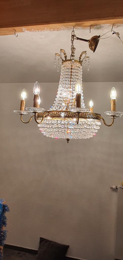 Kristallen en antieke zak model luster, Antiek en Kunst, Antiek | Glaswerk en Kristal, Ophalen