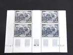 France PA29** Paris 1000 F blok van 4 - Coin Daté 16/12/1949, Ophalen of Verzenden, Postfris