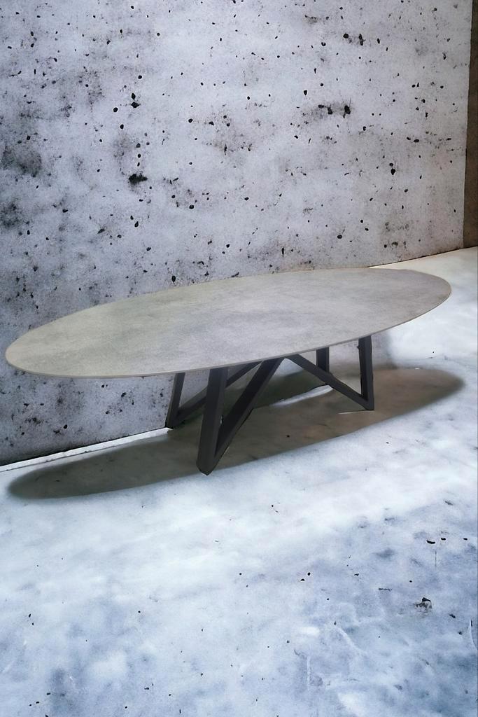 NIEUWE tafel 2600x1100cm VOLKERAMIEK, Huis en Inrichting, Tafelonderdelen, Nieuw, Tafelblad, Ovaal, Ophalen