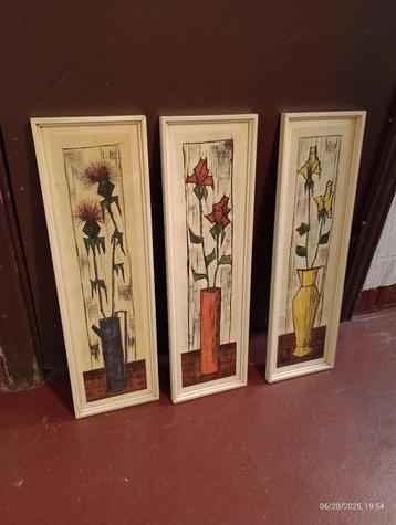 Set van 3 vintage wanddecoratielijsten beschikbaar voor biedingen