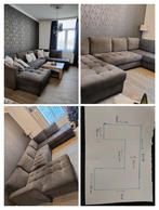 Grote hoekzetel landelijk grijs ygo, Huis en Inrichting, Ophalen, Zo goed als nieuw