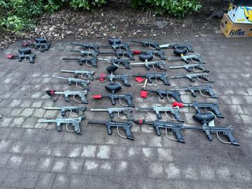 Paintball 20tal markers + evenveel flessen, maskers, etc beschikbaar voor biedingen
